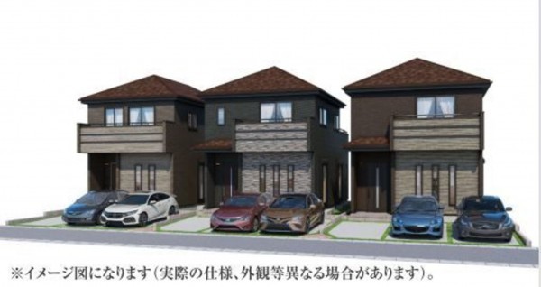 仙台市若林区、新築一戸建ての画像です