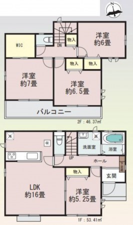仙台市若林区、新築一戸建ての画像です