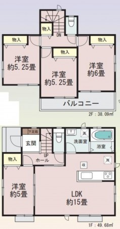 黒川郡大和町、新築一戸建ての画像です