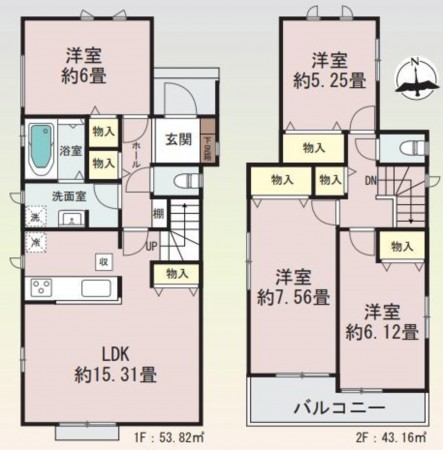 仙台市泉区泉ケ丘、新築一戸建ての画像です