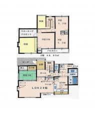 仙台市泉区南光台東、中古一戸建ての間取り画像です