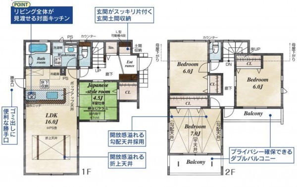 仙台市泉区将監、新築一戸建ての画像です