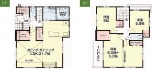 仙台市若林区若林、新築一戸建ての画像です