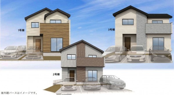 仙台市若林区若林、新築一戸建ての間取り画像です