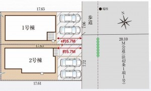 仙台市宮城野区、新築一戸建ての画像です