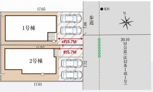 仙台市宮城野区、新築一戸建ての画像です