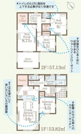仙台市泉区加茂、新築一戸建ての画像です