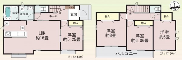 仙台市青葉区愛子東、新築一戸建ての画像です
