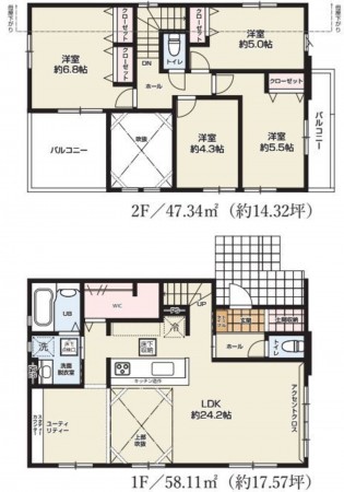 仙台市泉区南光台、新築一戸建ての画像です