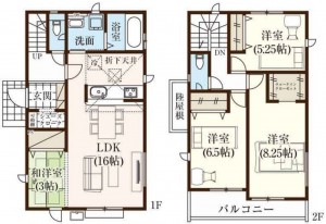 仙台市青葉区愛子東、新築一戸建ての画像です