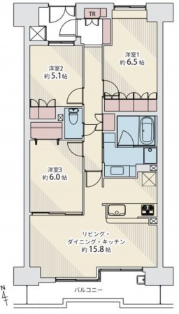 仙台市泉区八乙女中央、マンションの画像です