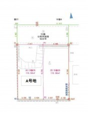 仙台市青葉区川平、土地の間取り画像です