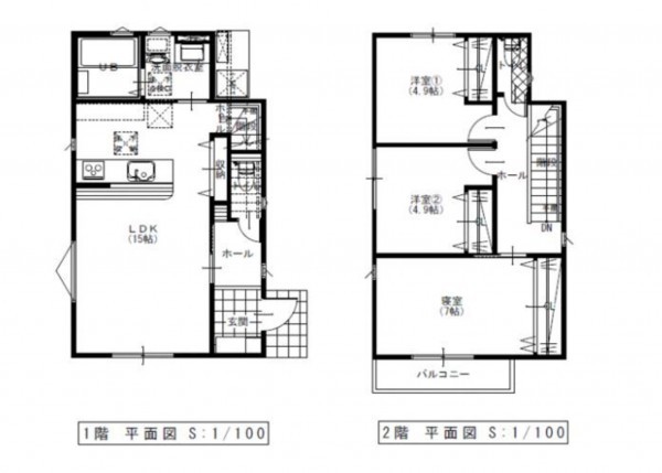 仙台市泉区長命ケ丘、新築一戸建ての間取り画像です