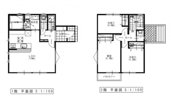 仙台市泉区長命ケ丘、新築一戸建ての間取り画像です
