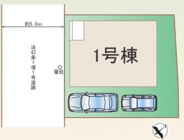 仙台市若林区、新築一戸建ての画像です