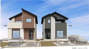 富谷市、新築一戸建ての間取り画像です