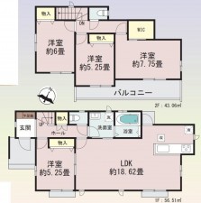 富谷市、新築一戸建ての画像です