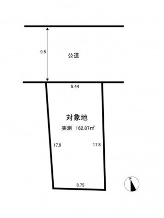 仙台市太白区、土地の間取り画像です