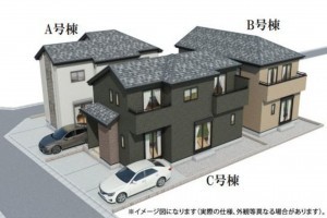 仙台市泉区旭丘堤、新築一戸建ての間取り画像です