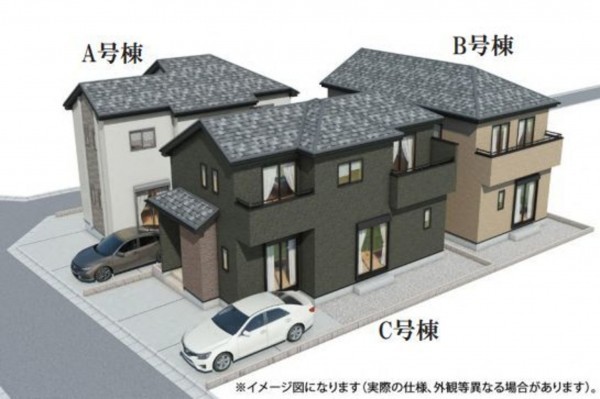 仙台市泉区旭丘堤、新築一戸建ての間取り画像です