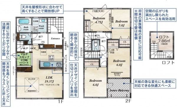 仙台市泉区向陽台、新築一戸建ての画像です
