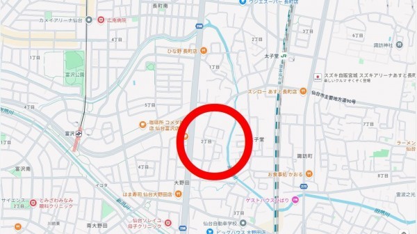 仙台市太白区、土地の画像です