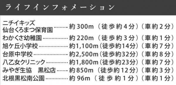 仙台市青葉区北根黒松、新築一戸建ての画像です
