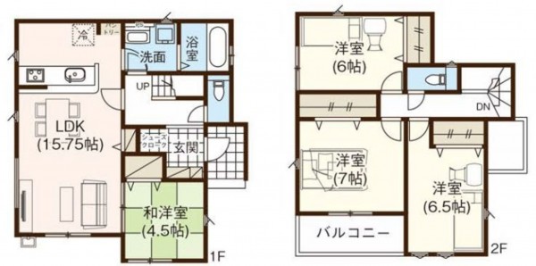 仙台市青葉区東勝山、新築一戸建ての画像です