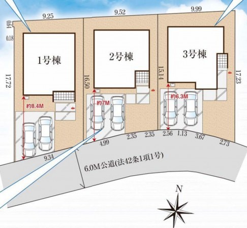 仙台市青葉区東勝山、新築一戸建ての画像です