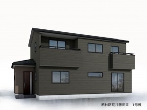 仙台市若林区、新築一戸建ての画像です