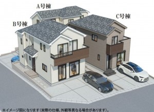 仙台市宮城野区鶴ケ谷東、新築一戸建ての画像です