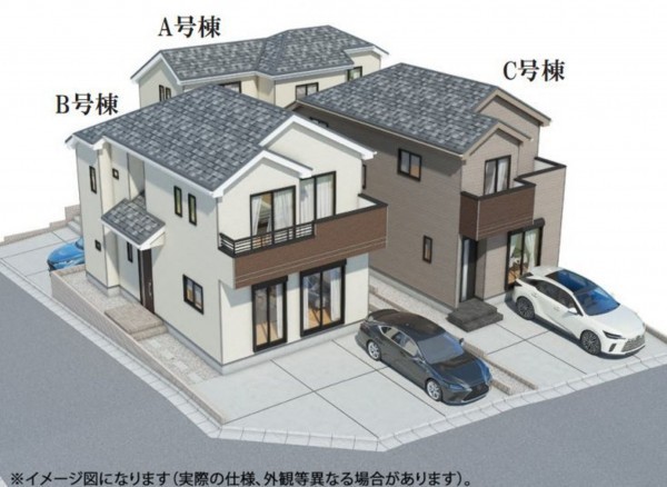仙台市宮城野区鶴ケ谷東、新築一戸建ての画像です