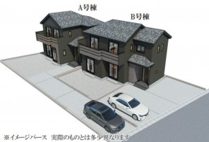 仙台市宮城野区東仙台、新築一戸建ての画像です