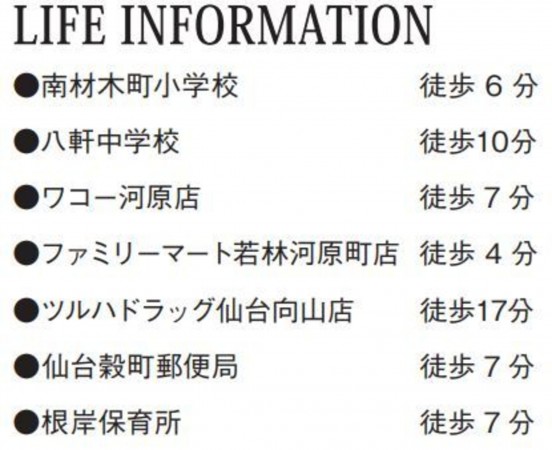 仙台市若林区、新築一戸建ての画像です