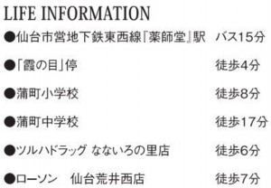 仙台市若林区、新築一戸建ての画像です