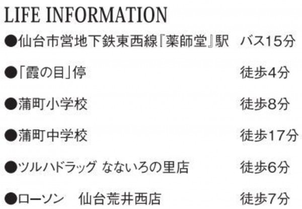 仙台市若林区、新築一戸建ての画像です