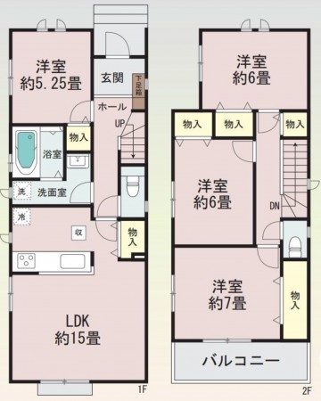 仙台市宮城野区鶴ケ谷、新築一戸建ての画像です