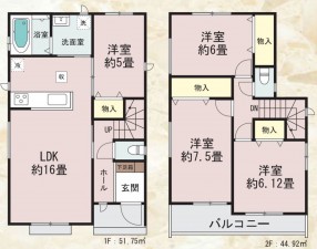仙台市宮城野区、新築一戸建ての画像です