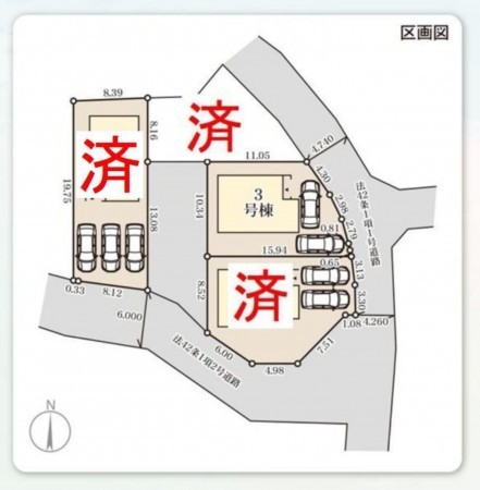仙台市太白区、新築一戸建ての画像です