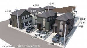 仙台市太白区、新築一戸建ての間取り画像です