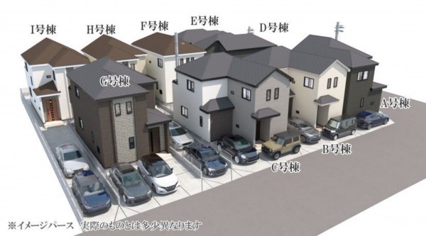 仙台市太白区、新築一戸建ての画像です