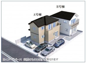 仙台市宮城野区鶴ケ谷、新築一戸建ての画像です