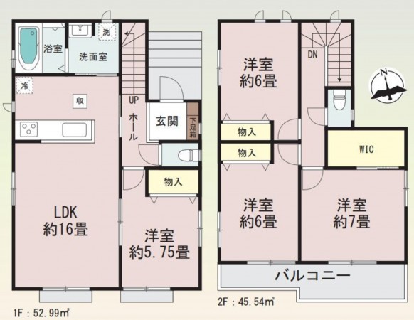 仙台市太白区、新築一戸建ての画像です