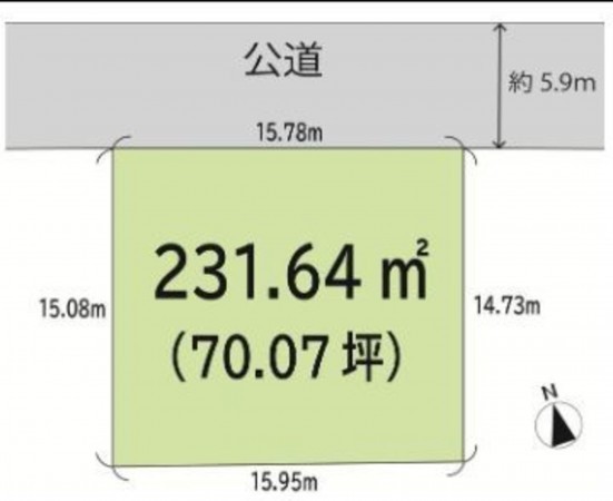 仙台市青葉区水の森、土地の画像です
