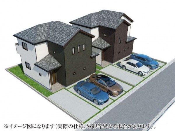 仙台市泉区向陽台、新築一戸建ての間取り画像です