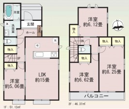 仙台市泉区松陵、新築一戸建ての画像です