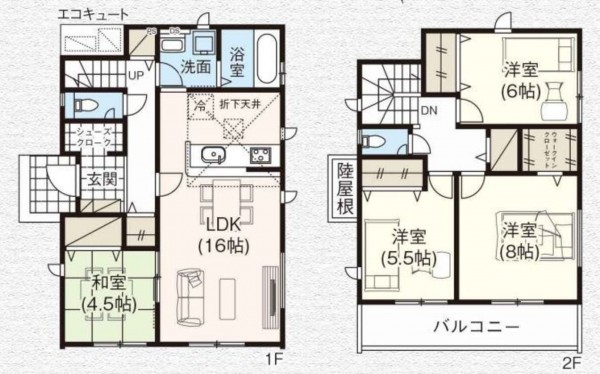 仙台市太白区、新築一戸建ての画像です