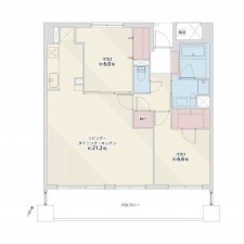 仙台市青葉区、マンションの間取り画像です