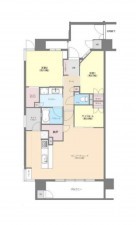 仙台市青葉区、マンションの間取り画像です