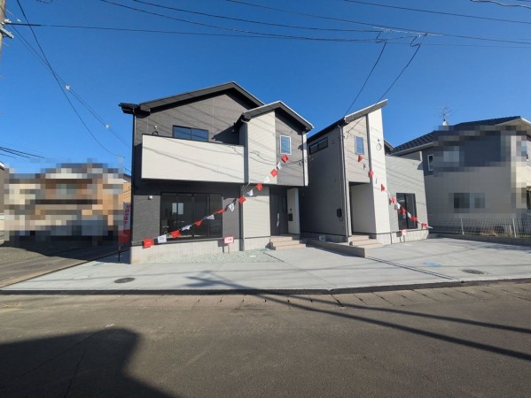 仙台市若林区、新築一戸建ての間取り画像です